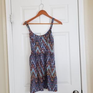 Multi Colored  Strap Casual Dress